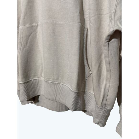 Monrow · Medium · Supersoft Fleece New Pullover Hoodie · Cotton Blend · Bone - Picture 3 of 7